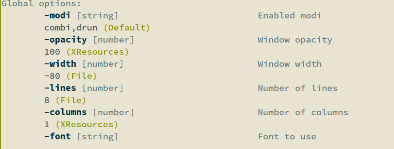 Rofi configuration tracking