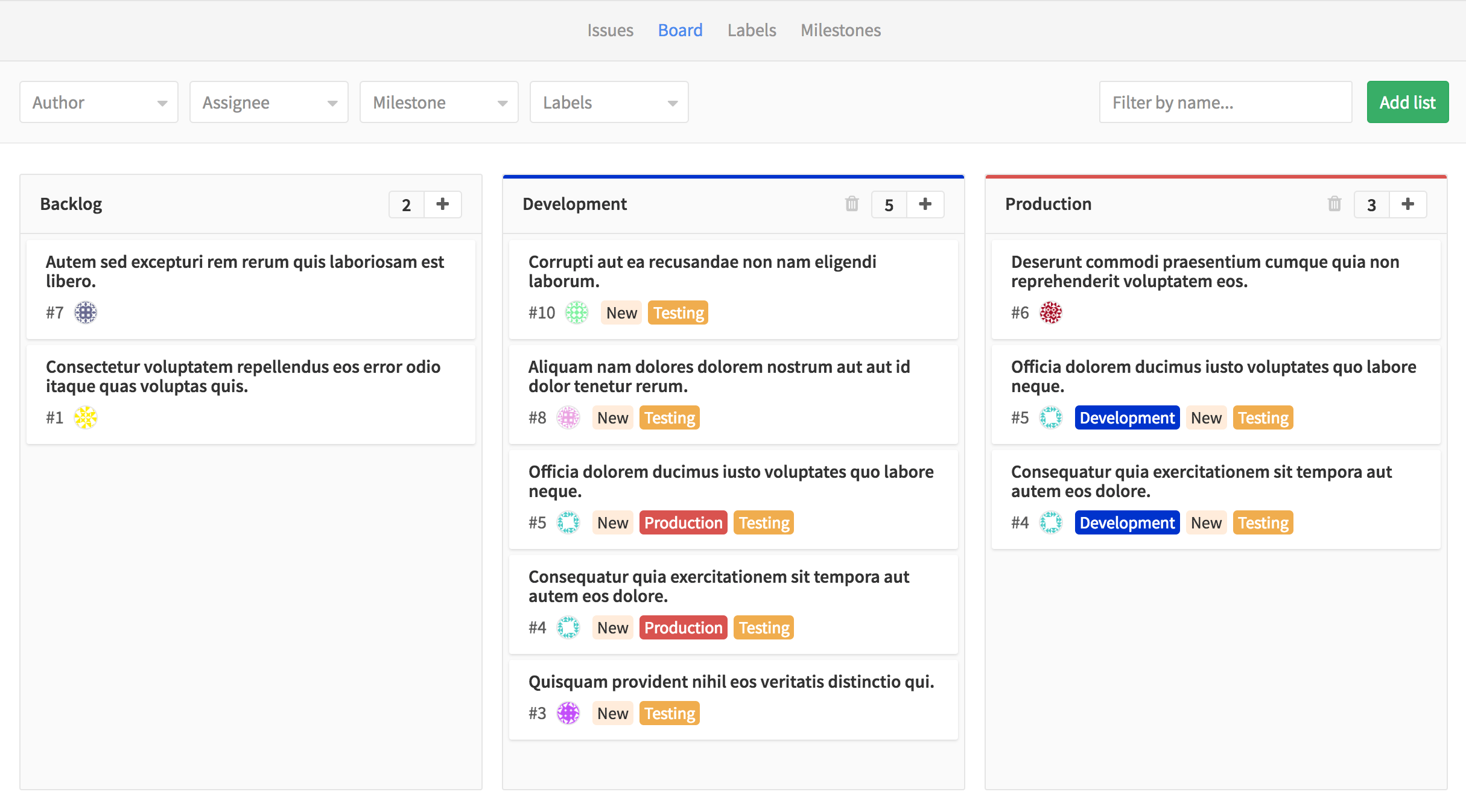 GitLab Issue Board