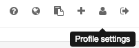 profile settings