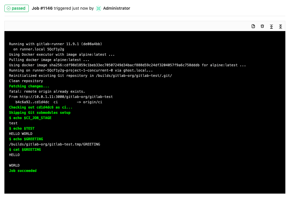 Output custom variable