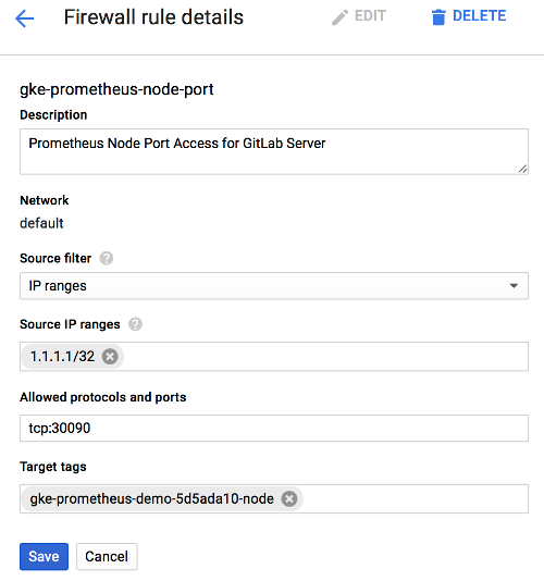 GCP Firewall Rule