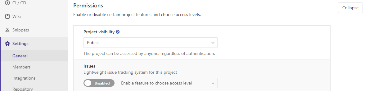 Issue configuration