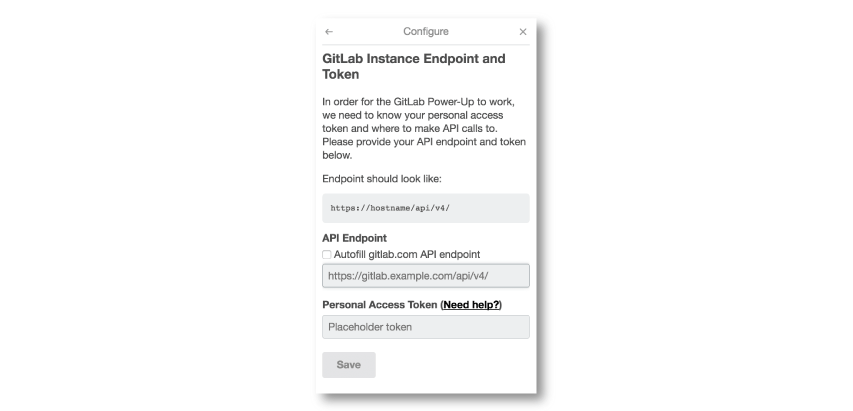 configure GitLab Trello PowerUp in Trello