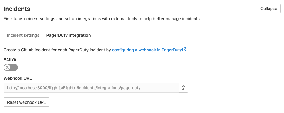 PagerDuty incidents integration