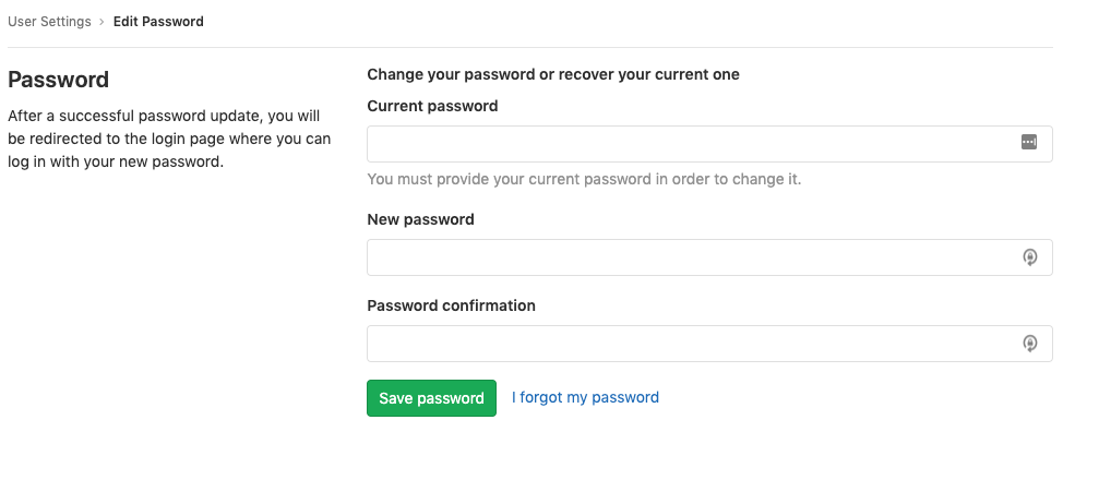 Change your password