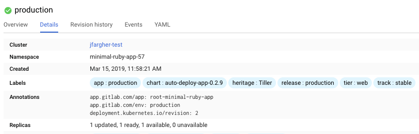 deploy boards Kubernetes Label