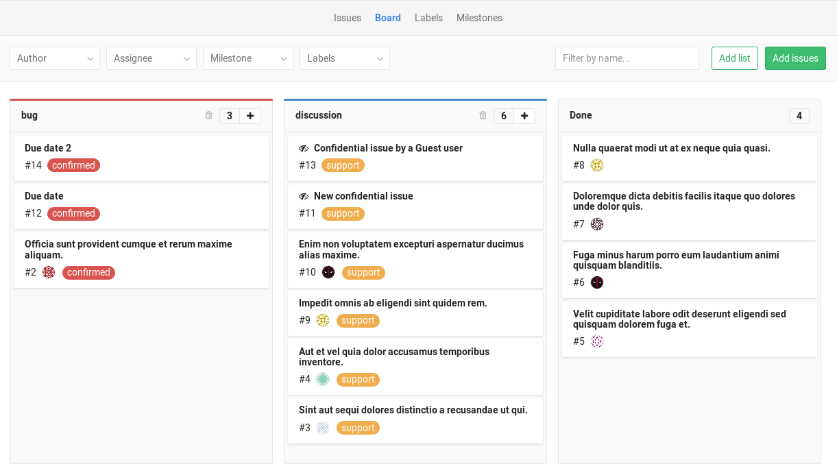 GitLab Issue Board