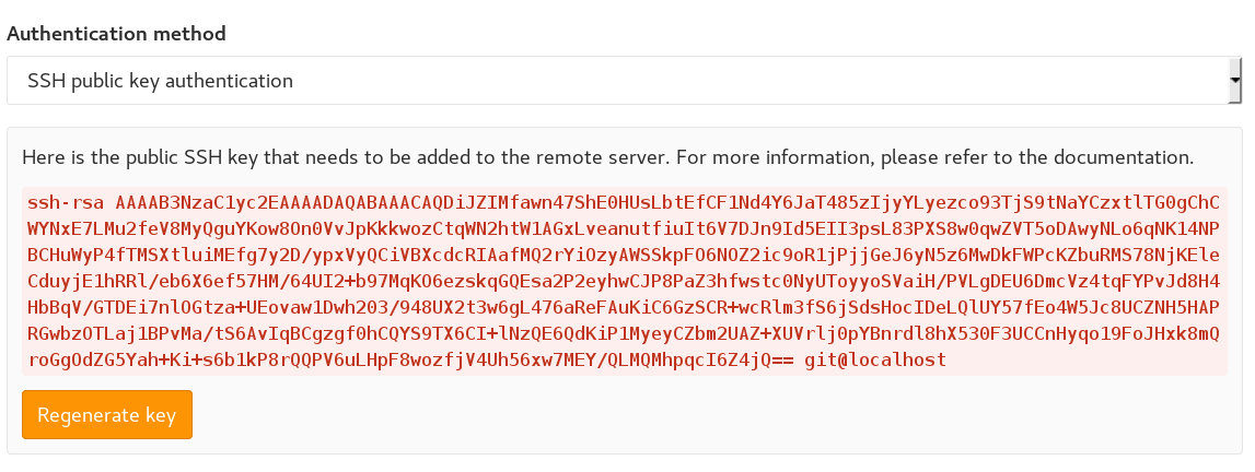 SSH public key authentication