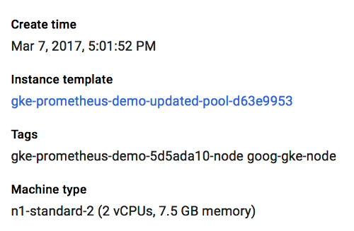 GCP Node Detail